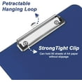 thumbnail image 3 of Minzimin 8.5 x 11 Plastic Clipboards Set of 1/2, Low Profile Metal Clip, Translucent Board, 12.5 x 9 in Letter Size, Office Supply, Back to School, 3 of 7