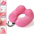 thumbnail image 3 of WNFJR Inflatable Travel Neck Pillow for Airplane Sleeping, Adjustable Blow Up Neck Support Air Pillow Traveling on Plane Long Flights Washable, 3 of 3