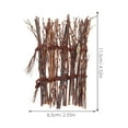 thumbnail image 2 of OULII 3pcs Simulation Fence Table Flower Miniature Fence Brown Office Decor For Interior Designers, 2 of 5