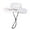 White, variant on Ticikt Western Cowboy Hat Wide Brim Shapeable Panama Straw Hat Summer Beach Sun Hat Outdoor Travel Cap with Chin Strap,Color:Beige