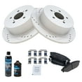 thumbnail image 2 of TRQ Rear Metallic Brake Pad & Performance Drilled Slotted Rotor Kit w/Chemicals BKA17577 Fits select: 2005-2007 SUBARU LEGACY, 2008-2009 SUBARU OUTBACK, 2 of 6
