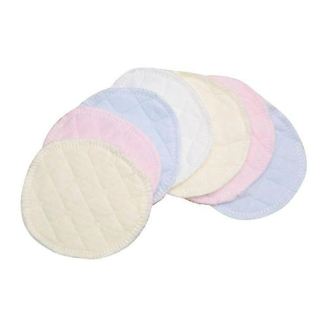 6pcs Ecological Cotton Anti-galactorrhea Pad Nursing Pads Washable Feeding Pads Absorbent Bra Inserts Protection Two Layers Reusable Breast Feeding Pa