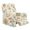 Golden Floral, variant on HUISEFOR Dog Paw Print Recliner Chair Cover, Stretch Recliner Covers for Recliner Chair, Soft & Non-Slip Furniture Protector, Washable & Pet Friendly, for Cats, Dogs, Kids, Living Room