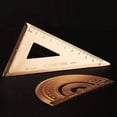 thumbnail image 3 of Super Durable Brass Protractor Ruler Angle Measure Tool Stationery Math Geometry Best Gift for Students and Children-Set Square, 3 of 5