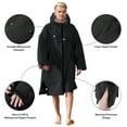 thumbnail image 6 of Lobmouse Swim Parka for Adult and Kids,Unisex Fleece Lined Hooded Swim Jacket,Waterproof Windproof Versatile Warm Coat Oversized Bat Wing Changing Poncho for Surfing Swimming, 6 of 11