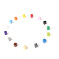 thumbnail image 3 of Bloques de construcción de partículas MOC Rainbow Pig 3005 30071 35382, 1 x 1, piezas compatibles con bricolaje, modelo a granel, juguetes educativos tecnológicos, 3 of 5
