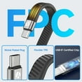 Afterplug Short USB4 Cable [40Gbps, 5 inch], 240W USBC to USB C