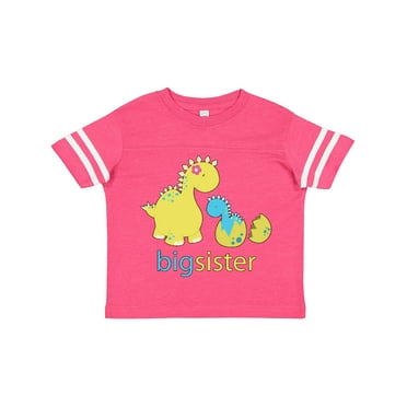 Inktastic Big Dinosaur Sister Girls Toddler T-Shirt