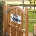 thumbnail image 3 of Owl Book Welcome Sign for Front Door Porch Wreath Door Sign Home Decoration Rustic Farmhouse Style, 3 of 5