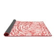 thumbnail image 2 of Ahgly Company Indoor Round Abstract Red Contemporary Area Rugs, 4' Round, 2 of 4