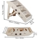 thumbnail image 2 of Escalera Plegable Antideslizante para Mascotas, Rampa para Perro, Gato y Mascotas, 62 cm de Altura, Rampa Portátil de 76 cm con Base Estable para Sofá/Cama/Auto, Plegable - 4 Pisos, 2 of 7