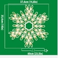thumbnail image 7 of 18" 50 Lighted Snowflake Christmas Window Silhouette Decoration, 7 of 7