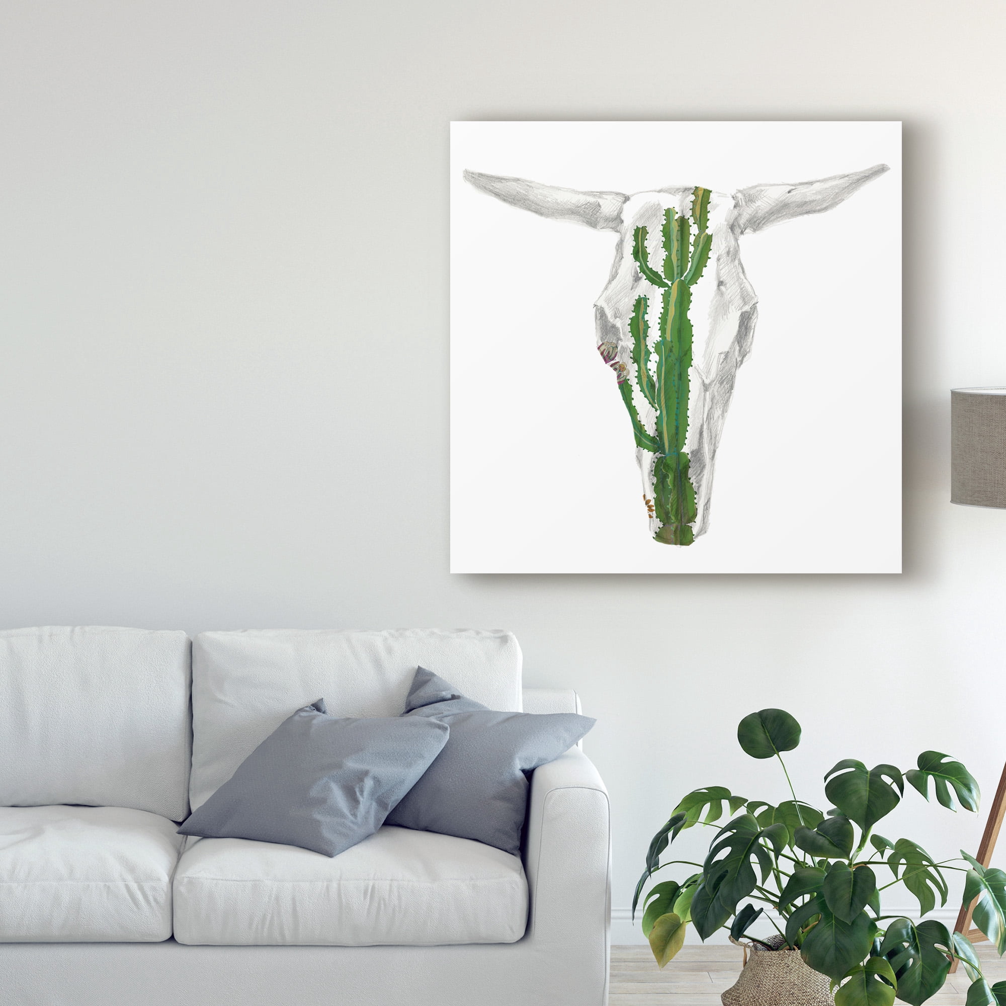 Trademark Fine Art 'Day of the Dead Skull Mount IX' Canvas Art by Studio W