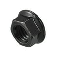 thumbnail image 4 of Unique Bargains M10 Serrated Flange Hex Lock Nuts, Carbon Steel Black Oxide Finished 100 Pack, 4 of 4