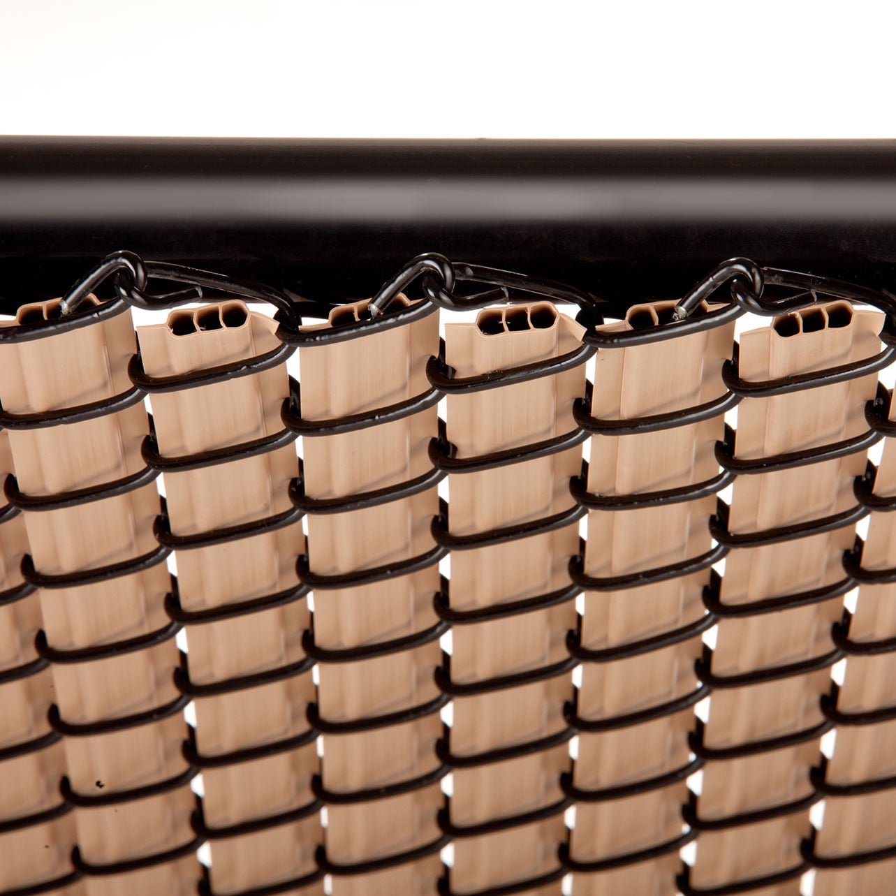 Maximum Privacy Beige SoliTube Slats™ for 4ft Chain Link Fence