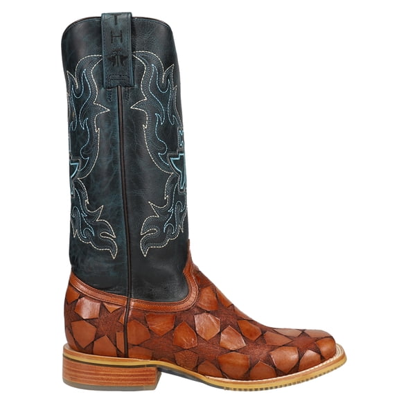 Tin Haul Womens Wish Upon A Star Square Toe Cowboy Mid Calf Boots
