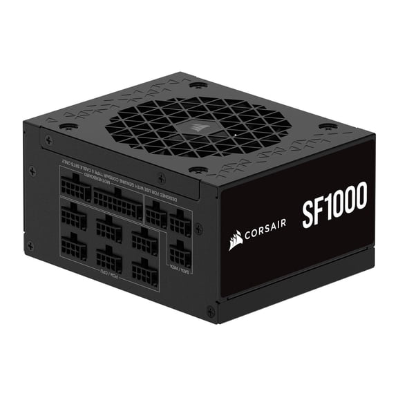 Restored CORSAIR SF1000 80 PLUS Platinum Fully Modular 1000W SFX Power Supply (Refurbished)