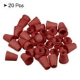 thumbnail image 3 of Unique Bargains Dark Red Bell End Stopper Cord Rope Lock, 20 Pack, 3 of 5
