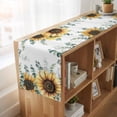 thumbnail image 6 of Table Runners 72 Inches Long Dress Scarves, Sunflower Eucalyptus Farmhouse Kitchen/Dining Table Runner, Coffee Tablerunners, Farmhouse Weeping Botanical 13x72 Inch, 6 of 9