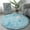 Blue-40cm, variant on Circle Round Shaggy Rug Living Room Bedroom Carpet Floor Fluffy Mat Anti-Skid