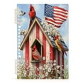 thumbnail image 2 of WOBOGO 4th Of July Cardinal Bird Notebook College Horizontal Grid Paper Ink Spill Resistant Water Resistant Cover 8.3x5.7x0.4in, 2 of 8