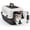 white black, variant on Hard-Sided Dog and Cat Carrier, TSA Airline Approved, for Small to Medium Pets, Travel Crate with Handle, Ventilated Design