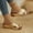 Gold, variant on CaiJunJia Womens Comfortable Flat Slide Sandals Minimalist Summer Casual Slippers Open Toe