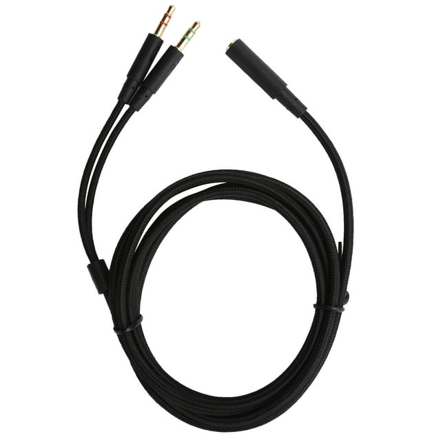 Cable de audio, adaptador 2 en 1, cable adaptador de audio para auriculares, adaptador de auriculares para computadora, salida de alta intensidad