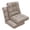 khaki, variant on HONEY HOME Outdoor Chair Cushions Set of 2, 42x21x4 Inch Patio Cushion for Dining/Rocking Chairs, High Back Soft Seat Pad with Ties, Indoor Outside Use, Fade-Resistant & Waterproof