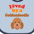 thumbnail image 4 of Inktastic Goldendoodle Dog Quote Boys or Girls Baby Bib, 4 of 4
