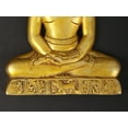 thumbnail image 3 of 5" Last Jain Tirthankara 'Mahavir' Wall Hanging Flat Statue in Brass | Handmade | Made in India, 3 of 4