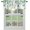 Green Leaf, variant on Windows Valances Curtain Daisy Flower Kitchen Valances Rod Pocket Spring Floral Retro Wood Grain Window Treatment Short Topper Curtains for Kitchen Living Bedroom 1 Panel,54 by 18 inch
