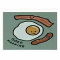 thumbnail image 1 of Breakfast Cutting Board, Morning Message Egg Bacon Sausages, Decorative Tempered Glass Cutting and Serving Board, in 3 Sizes, by Ambesonne, 1 of 2