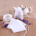 thumbnail image 3 of Naiovety Bolsa de 100 Uds. De bolsitas de té con cuerda, bolsa de papel con sello perfumado vacío para hierbas, bolsillo de hojas sueltas, Teteras, 3 of 6