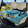 thumbnail image 3 of Pzuqiu Sea Turtle Print Golf Cart Seat Covers with 4 Pockets Quilted Golf Cart Seat Covers, With Pockets Portable Foldable Golf Cart Seat Cover, 3 of 9
