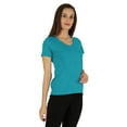 thumbnail image 2 of Inkmeso Womens Short Sleeve V-Neck Shirts Casual Regular Fit Tee T-Shirt Basic Tops, 2 of 7