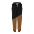 thumbnail image 4 of YYDGH Joggers Sweat Pants for Womens Baggy Loose Workout Running Sweatpants with Pockets Elastic High Waist Lounge Y2K Pants Coffee L, 4 of 4
