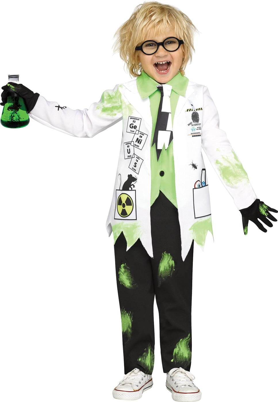 Mad Scientist Toddler Halloween Costume - Walmart.com