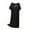 Black, variant on Amvlyk Sleepshirts for Women Modal Nightgown Below The Knee Nightwear Short Sleeve Nightshirt V-Neck Solid Color Nightdress Loose Loungewear Casual Sleepwear House Dress Home Wear Pajamas