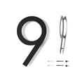 thumbnail image 1 of Números para casa REINCARVATION 30 cm metal negro resistente al óxido, 1 of 9