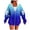 A-Blue, variant on successthop Oversized Zip Up Hoodie for Women Long Sleeve Hooded Sweatshirt Bow Gradient Top Fall Streetwear with Pocket