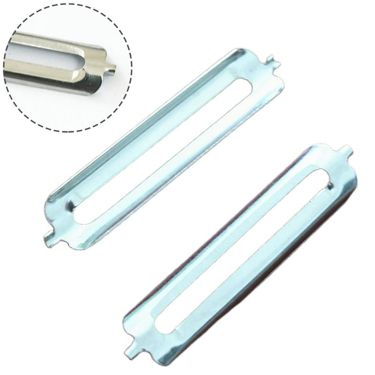 2-Pack Stainless Steel Vegetable Peeler Blades - Replaceable Flat Design