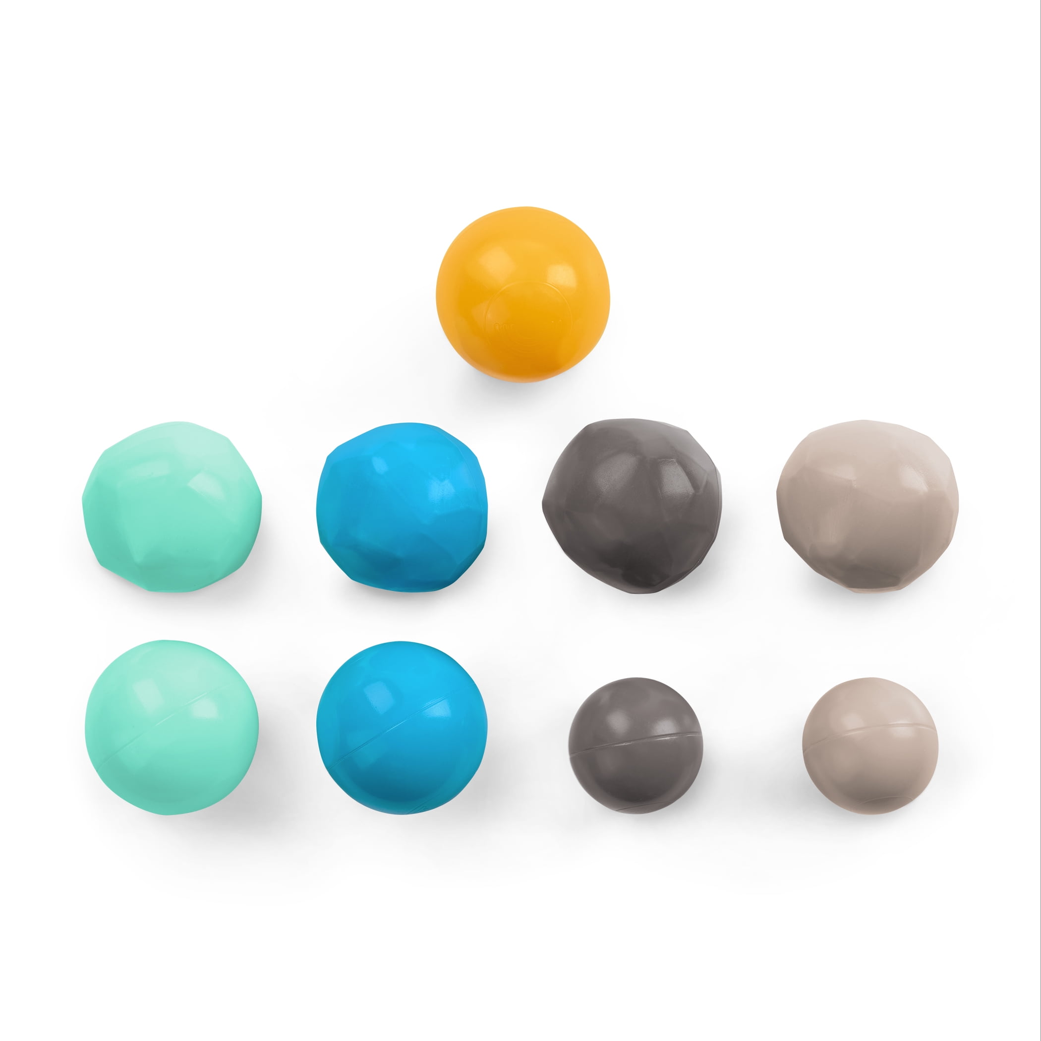 Battat Bag of Balls Build City 100 Plastic Play Balls for Ball Pit with Reusable Storage Bag for 12  Months +