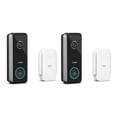 thumbnail image 1 of Aosu Sans Fil Détection de Mouvement Smart Sonnette de Porte avec Microphone (2 Pack), 1 of 8
