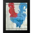 thumbnail image 2 of Jacobs, Cindy 20x24 Black Modern Framed Museum Art Print Titled - Patriotic Rooster, 2 of 5