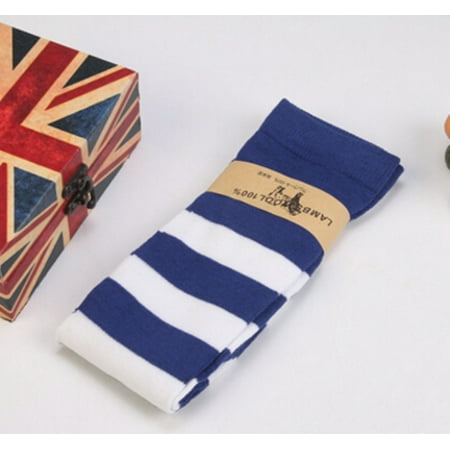 

Puloru Women Girl Striped Thigh High Stockings Plus Size Over The Knee Socks