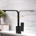 thumbnail image 4 of z PB Black kitchen faucet 360 swivel spout Elegant kitchen faucet Hot and cold kitchen sink faucet, 4 of 4
