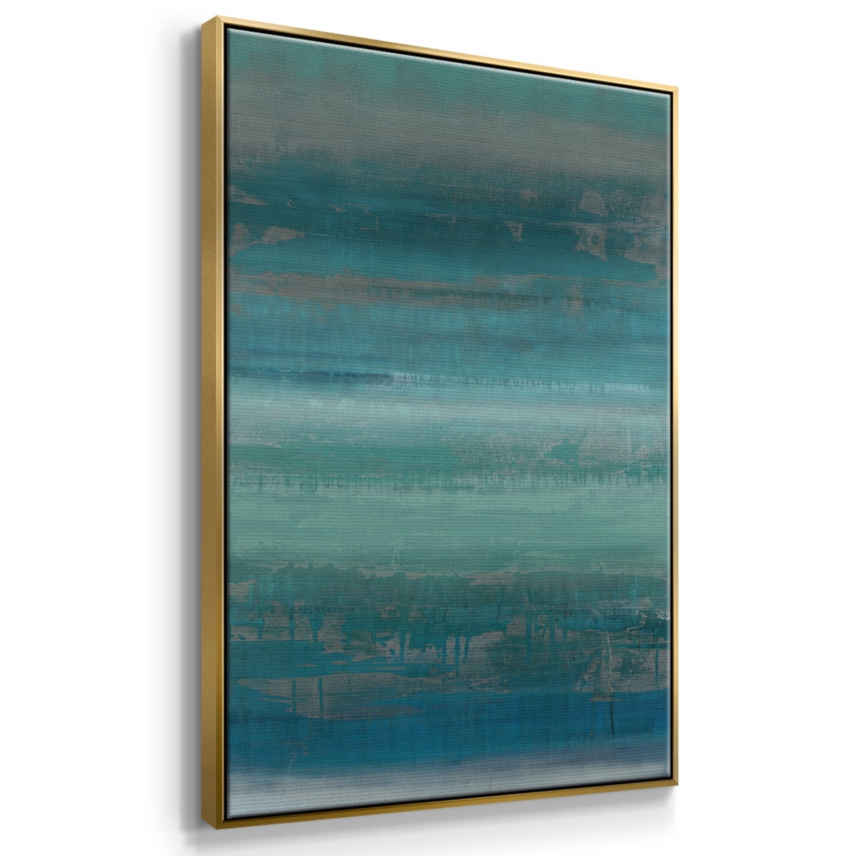 Stars & Shores II Framed Premium Gallery Wrapped Canvas - Ready to Hang - 17 x 25 - Gold Floating Frame