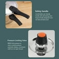 thumbnail image 5 of Stainless Steel Pressure Cooker, Security Handle Pressure Cooking Pot with Safety Valve, Stainless Steel Induction Suitable Pressure Pan For All Kinds Of Cooktops (5L), 5 of 5