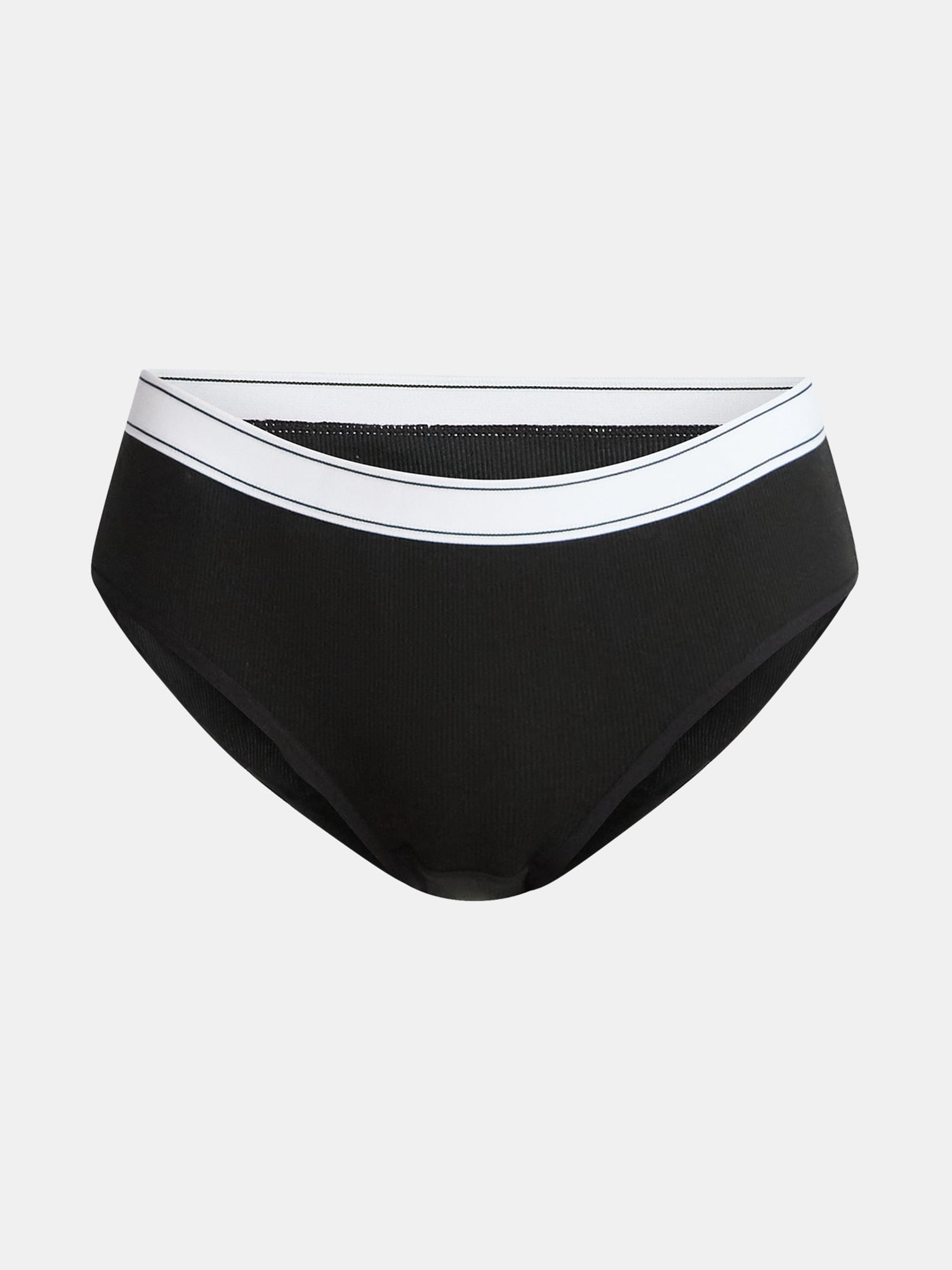 No Boundaries Stretch Ribbed Hipster Panties, 5-Pack, Women's